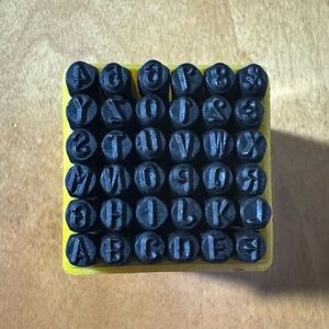 Alphabet Metal Stamp Set (New)